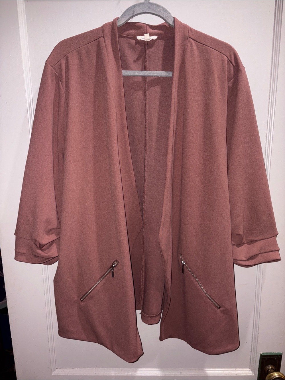 Maurices Dusty Rose Open-Front Blazer Jacket